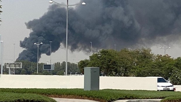 وقوع آتش سوزی مهیب در دبی