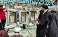 حضور سید علی خمینی بر مزار شهدای اقتدار (4)