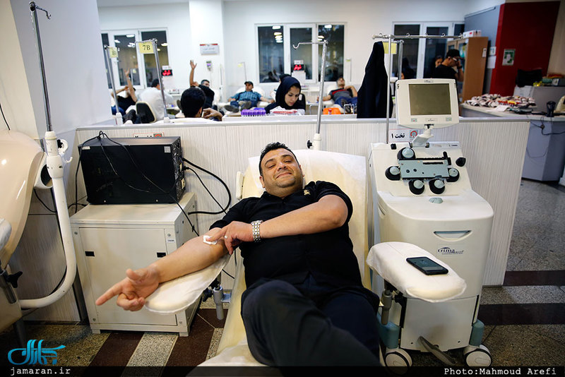 اهدای خون در شب احیاء بیست و سوم ماه مبارک رمضان