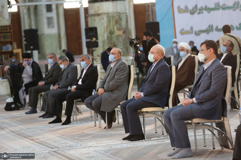 تجدید میثاق رئیس و نمایندگان مجلس شورای اسلامی با آرمان‌های امام خمینی(س)