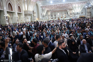 تقدیر از حضور مردم با حضور رئیس جمهور منتخب مسعود پزشکیان