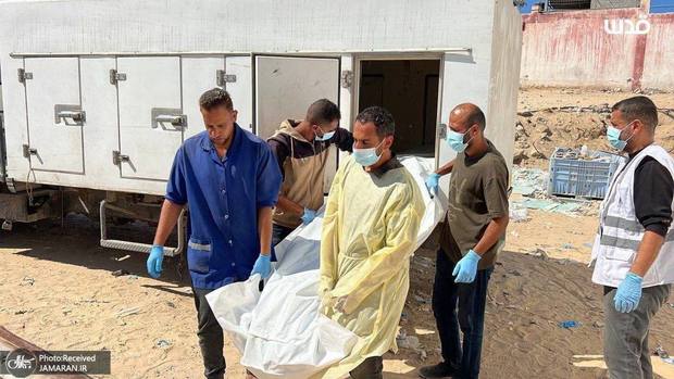 فلسطینی ها امروز هم پیکر شهدا را تحویل گرفتند + عکس