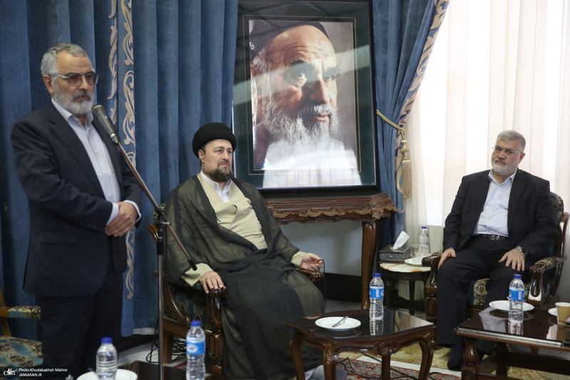 دیدار استاندار تهران و مدیران استان با سید حسن خمینی
