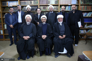 دیدار علی کمساری با شیخ ابوخوله رئیس مدرسه امام خمینی و علوم اسلامی در نجف اشرف