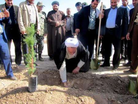 156 نهال به یاد شهدای شهرستان بهاباد غرس شد