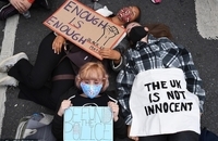 تظاهرات «جان سیاهان ارزش دارد» در لندن