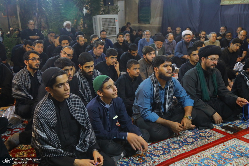 مراسم عزاداری دهه اول ماه صفر در بیت مرحوم آیت الله شاه آبادی‎