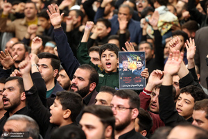 آخرین شب مراسم عزاداری شهادت حضرت فاطمه‌زهرا (س) در حسینیه امام خمینی