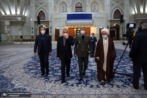 تجدید میثاق رئیس جمهور و اعضای هیأت دولت با آرمان‌های حضرت امام(س)