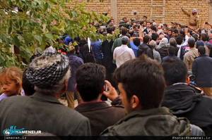 تصاویری از حضور رهبر معظم انقلاب در مناطقه زلزله‌زده‌ کرمانشاه که برای اولین بار منتشر می‌شود