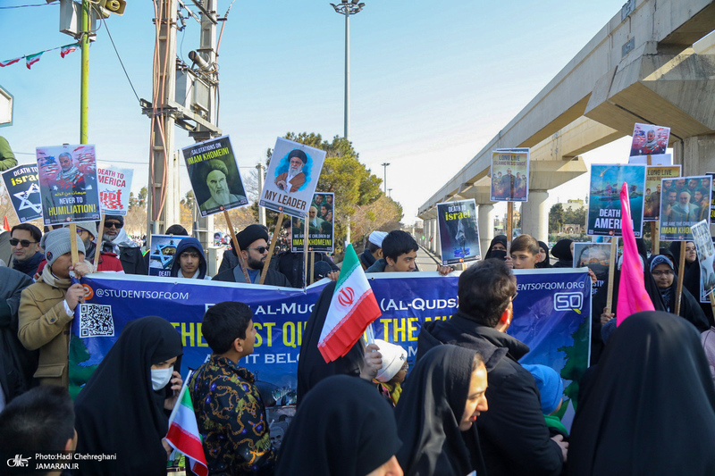 راهپیمایی باشکوه 22 بهمن در قم