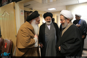 مراسم دومین سالگرد ارتحال آیت الله سید محمد باقر خوانساری(ره) با حضور سید حسن خمینی 