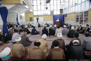 نخستین جلسه درس آیت الله العظمی صانعی در سال جدید تحصیلی 