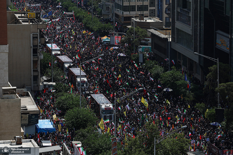 مراسم تشییع شهدای جنگ تحمیلی رژیم صهیونیستی در تهران-7