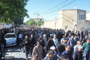 تشییع پیکر مطهر هشت شهید جنایات رژیم صهیونیستی در خمین