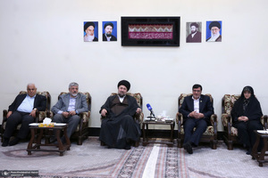 دیدار رئیس و اعضای هیأت رئیسه کمیته ملی پارالمپیک با سید حسن خمینی