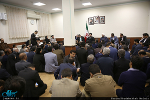 دیدار دبیر کل و اعضای حزب مردم سالاری با سید حسن خمینی 