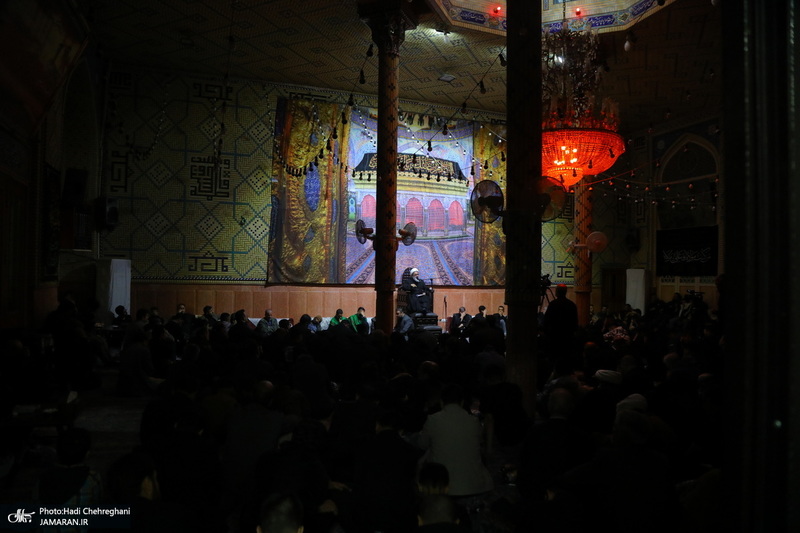 احیای شب بیست و یکم ماه رمضان در تکیه حاج سید حسن قم
