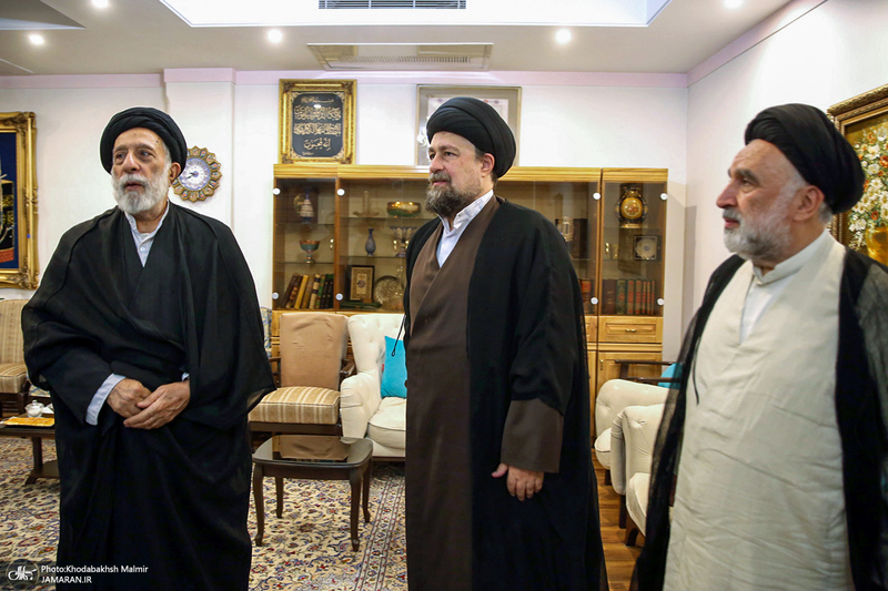 دیدار سید حسن خمینی با حجت الاسلام و المسلمین سید هادی خامنه‌ای