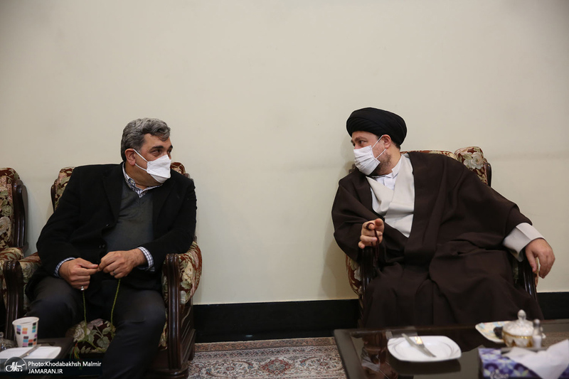 وداع با پیکر مطهر شهید محسن فخری زاده در حرم امام خمینی(س)