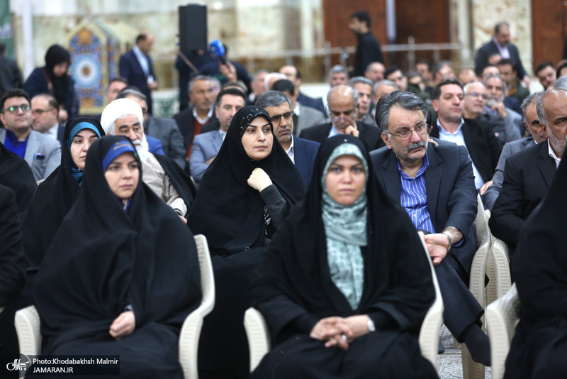 تجدید میثاق رئیس و جمعی از نمایندگان مجلس شورای اسلامی با آرمان‌های امام خمینی(س)-2