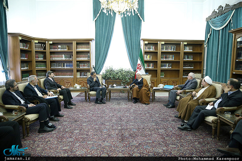 دیدار رئیس و معاونین مرکز تحقیقات استراتژیک مجمع تشخیص مصلحت نظام با آیت الله هاشمی رفسنجانی
