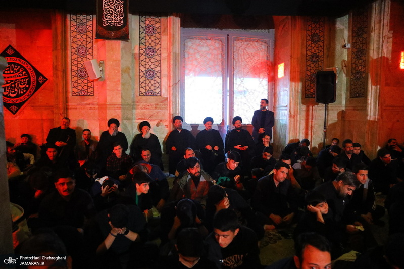 مراسم عزاداری شهادت حضرت فاطمه زهرا (س) در مسجد اعظم قم‎