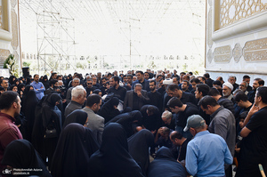 مراسم خاکسپاری پیکر مرحوم محمدعلی جماعتی (ره) در حرم امام خمینی (س)