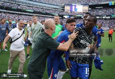 عکس و ویدیو| درگیری و جنجال در پایان بازی چلسی و پاری سن ژرمن در فینال جام جهانی باشگاه ها
