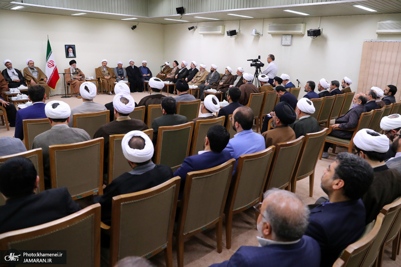 دیدار مسئولان دفتر تبلیغات اسلامی حوزه علمیه قم با رهبر معظم انقلاب اسلامی