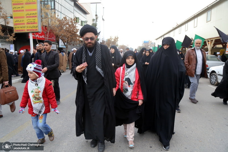 راهپیمایی مردم قم در محکومیت ترور سردار قاسم سلیمانی