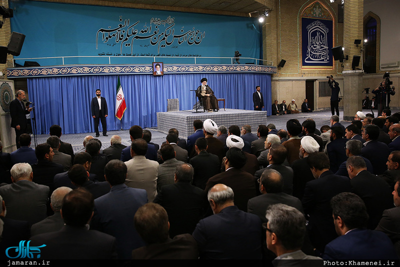 دیدار رئیس و نمایندگان مجلس شورای اسلامی با رهبر معظم انقلاب