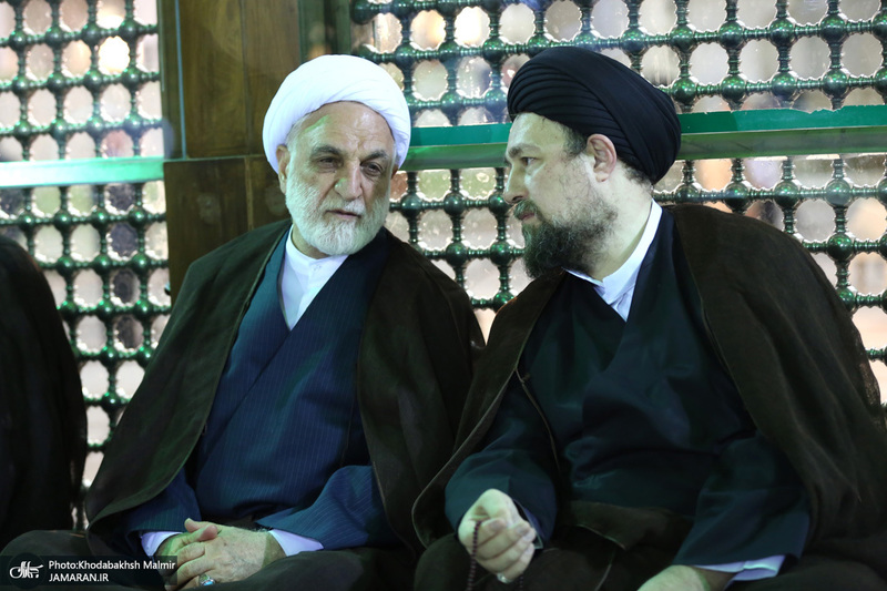 مراسم تجدید میثاق قوه‌ قضائیه با آرمان‌های امام خمینی(س) در حرم امام،