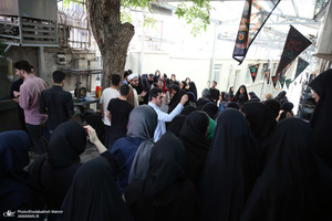 مراسم عزاداری دانشجویان دانشگاه علوم پزشکی تهران به مناسبت شهادت حضرت رقیه در حسینیه جماران