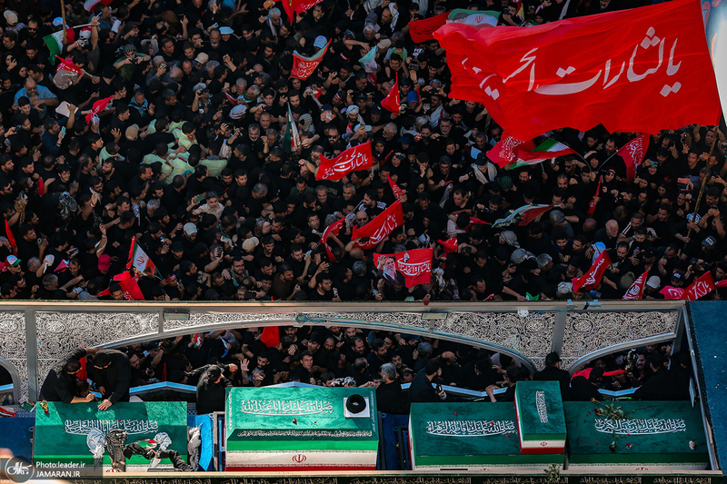 تشییع پیکر مطهر رهبر شهید انقلاب اسلامی در مشهد مقدس