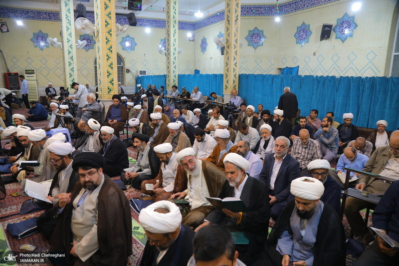 مراسم ترحیم آیت الله العظمی محفوظی (ره) در مسجد رفعت قم