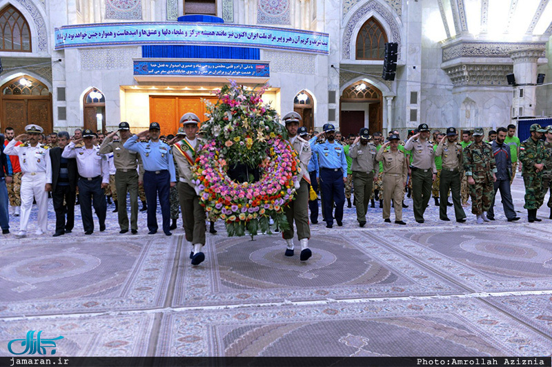 تجدید میثاق ورزشکاران و قهرمانان ارتش با آرمان های امام خمینی(س)