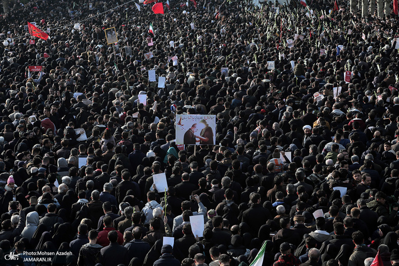 حضور میلیون ها تهرانی در تشییع پیکر مطهر سردار قاسم سلیمانی - 11