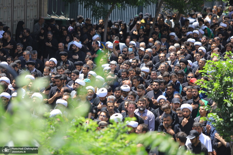 دسته عزاداری روز شهادت امام صادق (ع) با حضور آیت الله العظمی وحید خراسانی