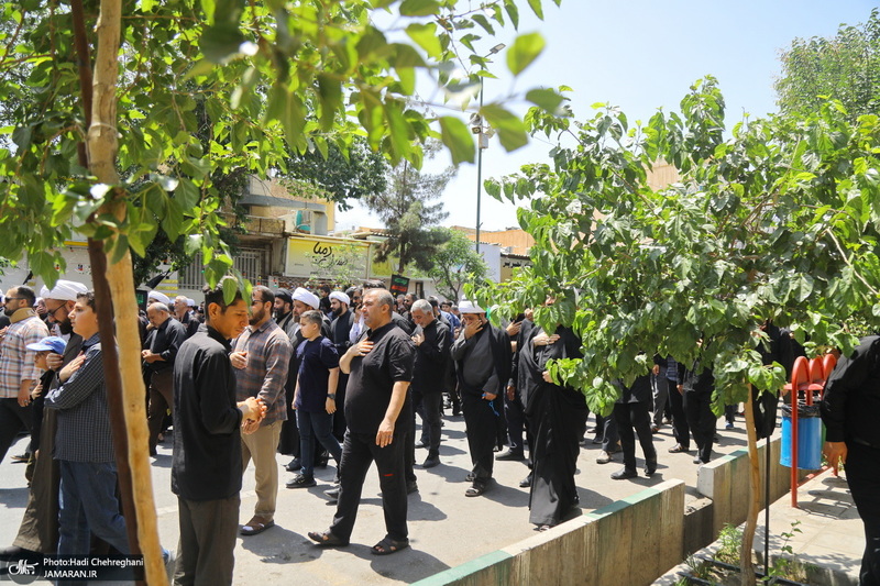 دسته عزاداری روز شهادت امام صادق (ع) با حضور آیت الله العظمی وحید خراسانی