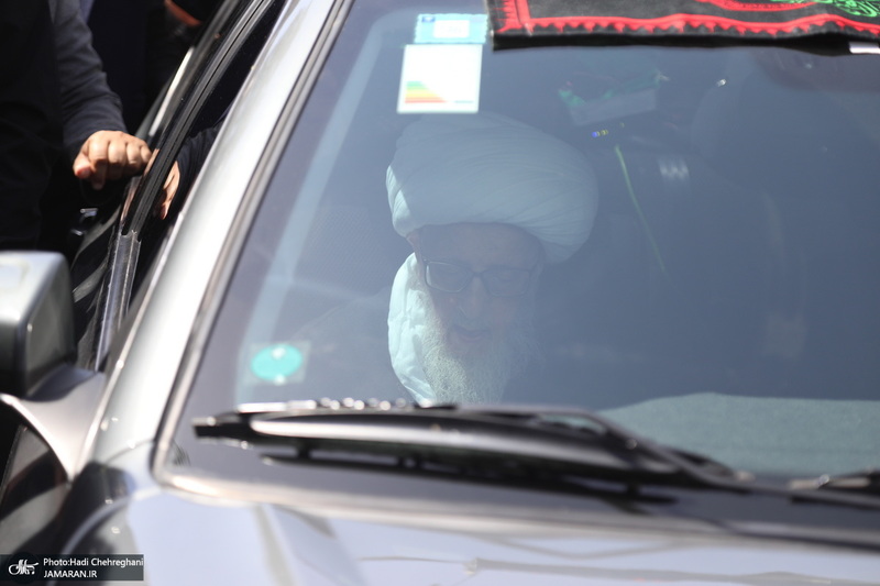 دسته عزاداری شهادت امام عسکری (ع) با حضور آیت‌الله العظمی وحید خراسانی