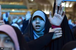 اجتماع باشکوه نوجوانان آرمانی لشکر قدس در حرم مطهر امام خمینی (س)-2