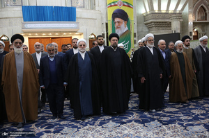 تجدید میثاق رئیس قوه قضاییه و مسئولان عالی قضایی با آرمان‌های حضرت امام (س)