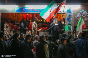 مراسم وداع و تشییع پیکر مطهر فرمانده یگان ویژه فاتحین  سردار سرتیپ پاسدار شهید محمد علی فتحعلی زاده و‌ هم رزمانش