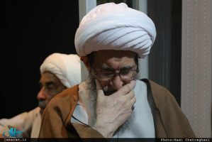 مراسم عزادارى شهادت حضرت فاطمه زهرا(س) در بيت آيت الله دوستى زنجانى