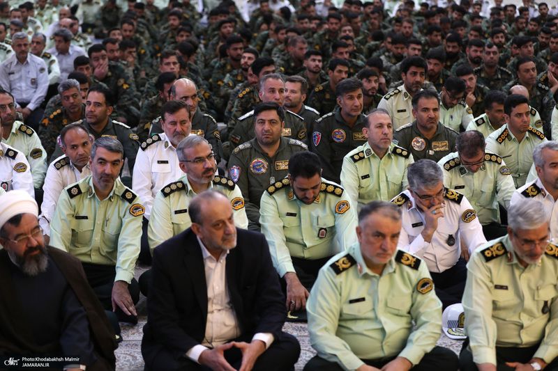 مراسم تجدید میثاق فرماندهان و کادر فراجا با آرمان‌های امام راحل