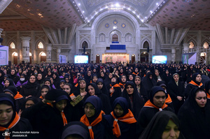 مراسم جشن میلاد حضرت زهرا(س) و ولادت امام خمینی(ره) در حرم مطهر بنیانگذار جمهوری اسلامی