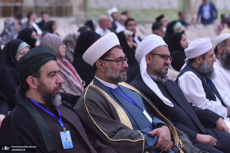 تجدید میثاق مهمانان سی و نهمین اجلاس وحدت اسلامی با آرمان‌های امام خمینی(س) -1