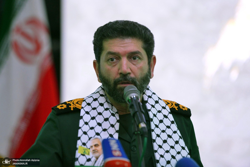 اجتماع بزرگ کارگران به مناسبت سالگرد شهادت حاج قاسم سلیمانی در حرم امام خمینی (س) - سردار حسن زاده