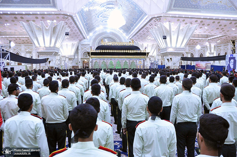 عزاداری دانشجویان دانشگاه علوم انتظامی امین در حرم مطهر امام خمینی(س)